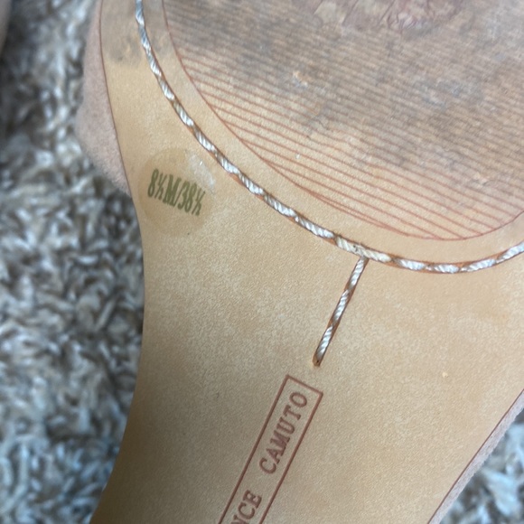 Vince Camuto Nestey Rose Tan Suede Heels 8.5 - Picture 11 of 12
